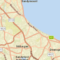 Clonskeagh Street Map