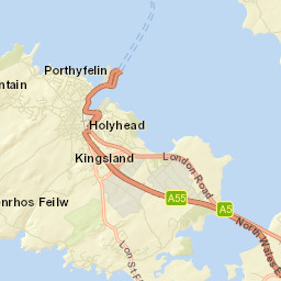 Porthdafarch Rd, Holyhead, Isle Of Anglesey LL65, UK Street Map