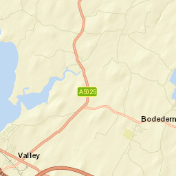 Bodedern Street Map