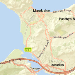 Deganwy Street Map