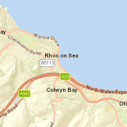 Colwyn Bay Street Map
