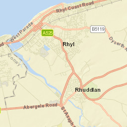 Rhyl Street Map