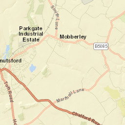 Mobberley Street Map