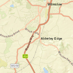 Macclesfield Rd, Cheshire East, UK Street Map
