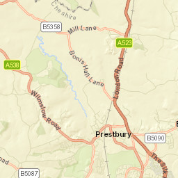 Bollington Street Map