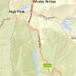 High Peak, Derbyshire SK23, UK Street Map