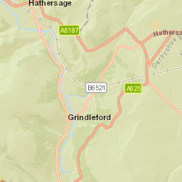 Hathersage Street Map