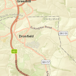 Dronfield Street Map