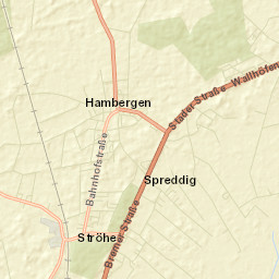 Hambergen Street Map