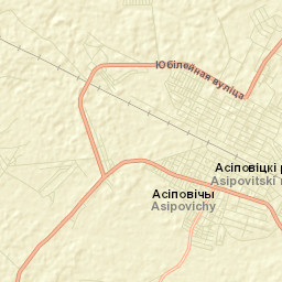 Asipovichy Street Map