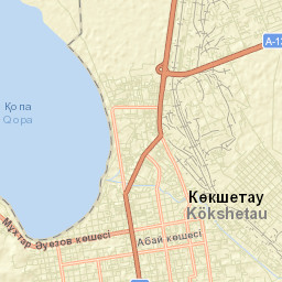 Kokshetau Street Map