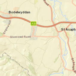 North Wales Expressway, Rhyl, Denbighshire Street Map