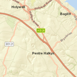 8 Maes Gwelfor, Pentre Halkyn, Holywell, Flintshire Street Map