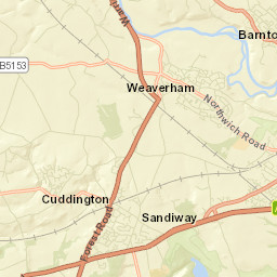 102-121 Norley Road, Cuddington, Northwich Street Map
