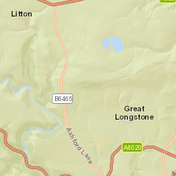 Castlegate Lane, Peak District National Park, Bakewell, Derby Street Map