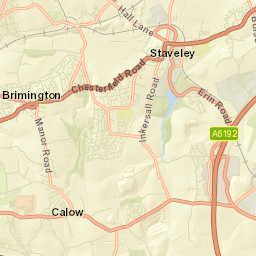 Staveley Street Map