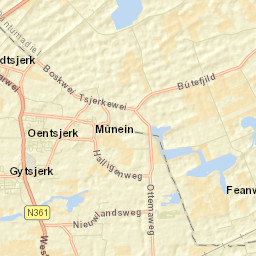 Oentsjerk Street Map