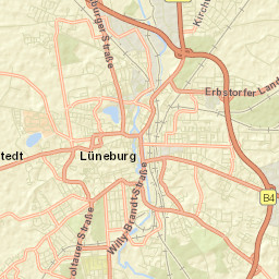Lüneburg Street Map