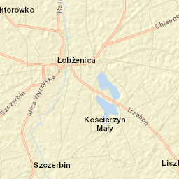 Łobżenica Street Map
