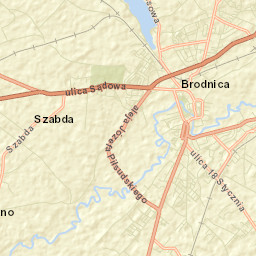 Brodnica Street Map