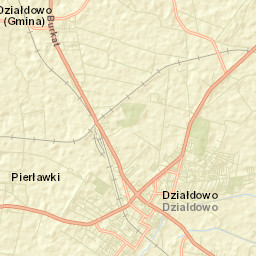 Działdowo Street Map