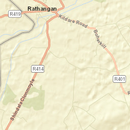 Rathangan Street Map