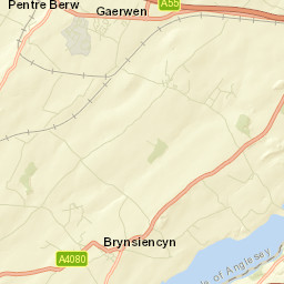 Gaerwen Street Map