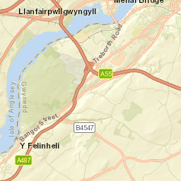 Y Felinheli Street Map