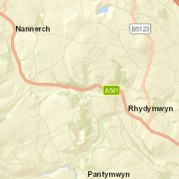 1 Bryn Awelon, Cilcain, Ffordd Y Berth, Mold Street Map