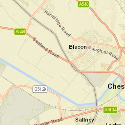 Blacon Street Map