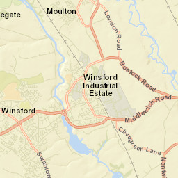 Winsford Street Map
