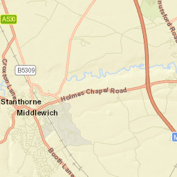 Middlewich Street Map