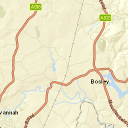 Buxton Road, Congleton, Cheshire East Street Map