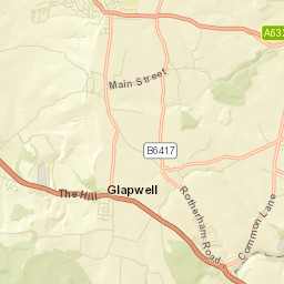 Rotherham Road, Mansfield, Derbyshire Street Map