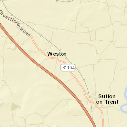 Sutton on Trent Street Map