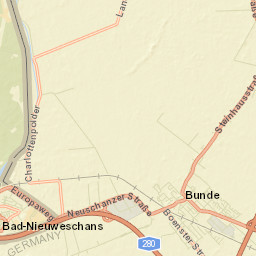 Bunde Street Map