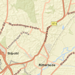 Ritterhude Street Map