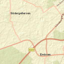 Embsen Street Map