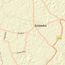 Sicienko Street Map