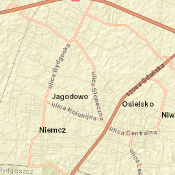 Osielsko Street Map