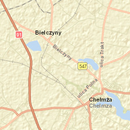 Chełmża Street Map