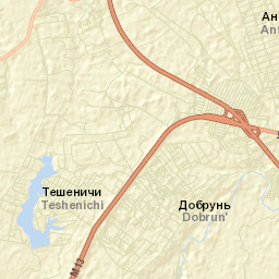 Dobrun’ Street Map