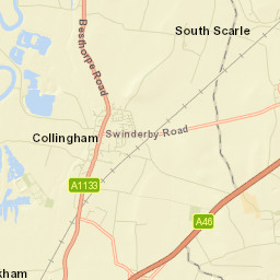 North Collingham Street Map