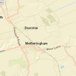 Metheringham Street Map