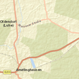 Amelinghausen Street Map