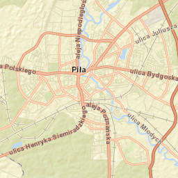 Piła Street Map