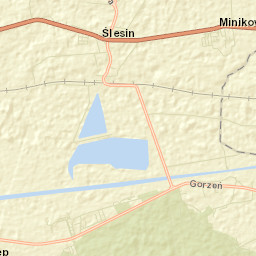 Ślesin Street Map