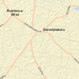 Świedziebnia Street Map