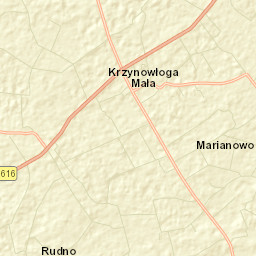 Krzynowłoga Mała Street Map