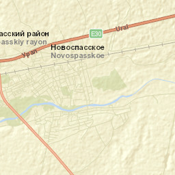 Novospasskoye Street Map